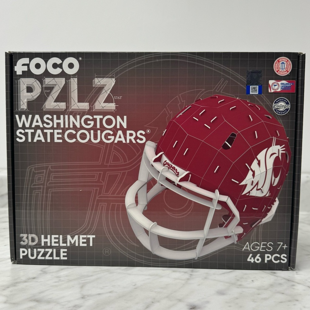 FOCO PZLZ Washington State Cougars 3D Helmet Puzzle